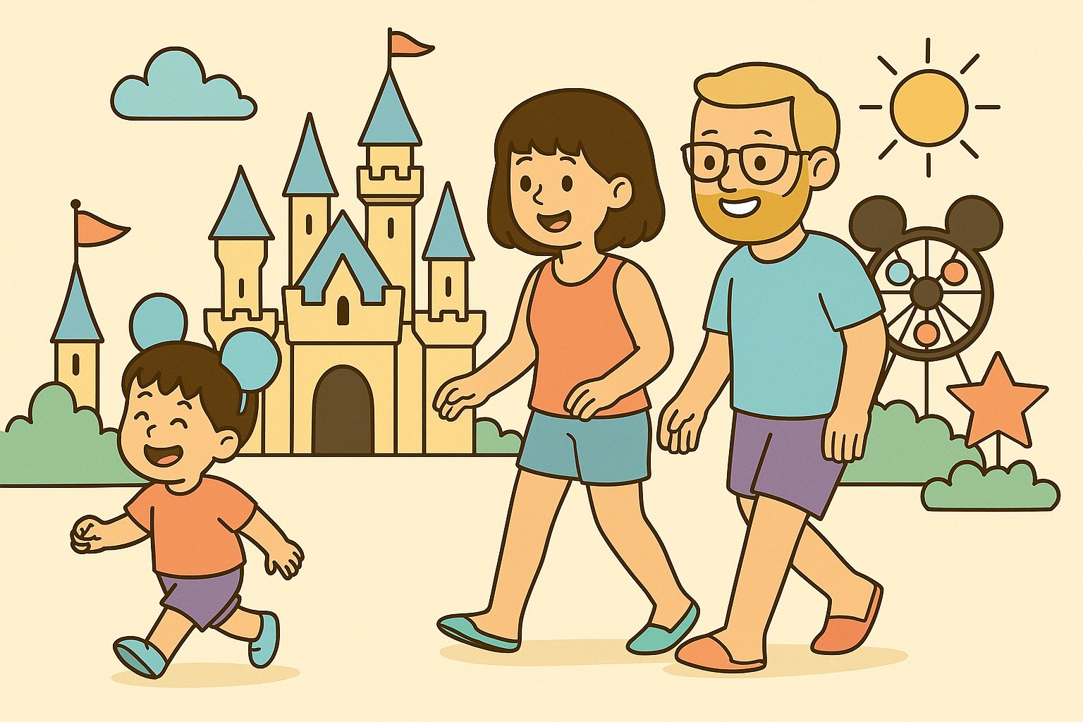 Adventure Parks vacation illustration